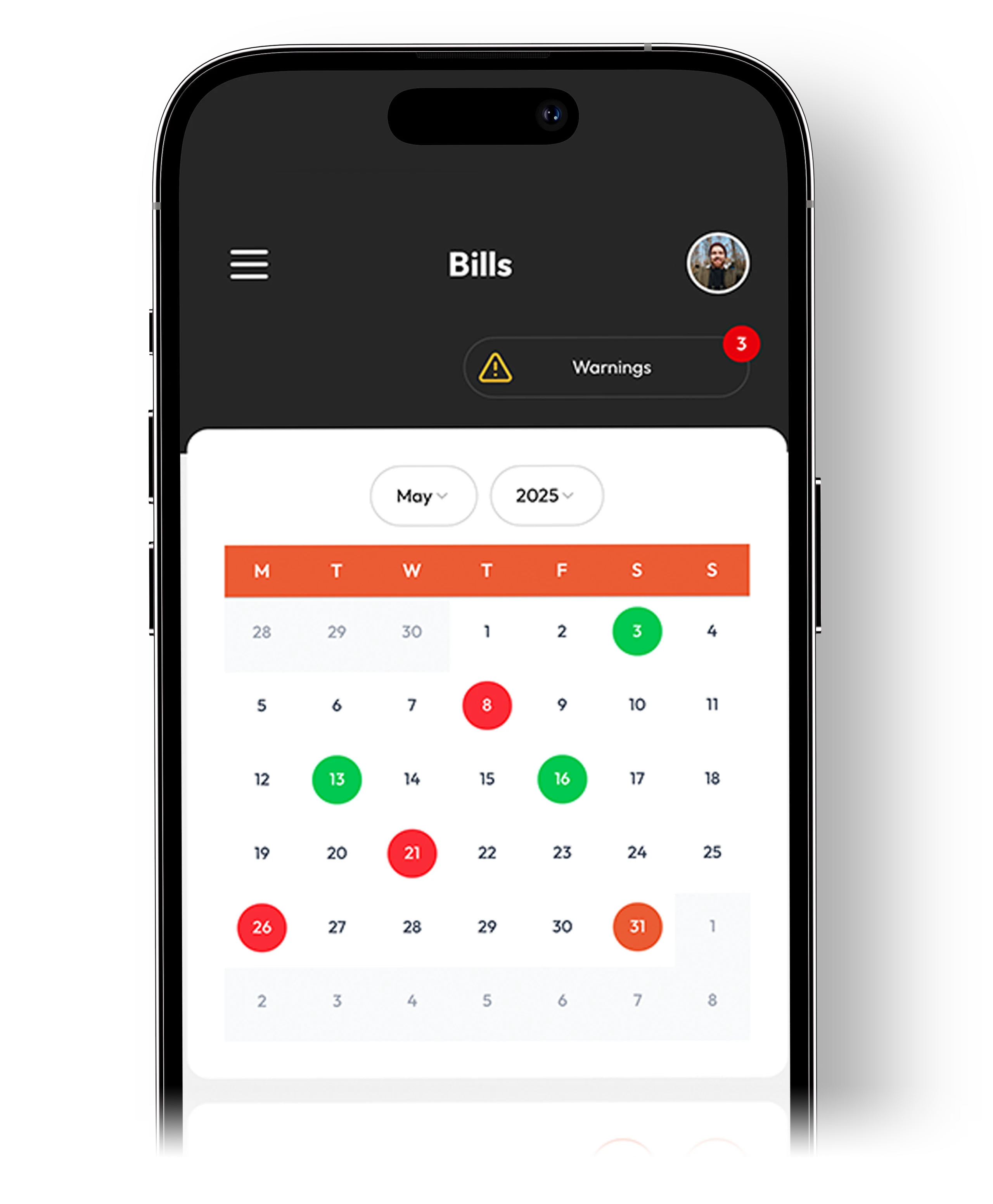 Bills screenshot
